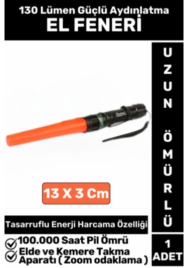 Özel Kamp Avcı Balıkçı Deprem Enerji Tasarrufu 3 Modlu Sert Plastik Zoom Odaklama Güvenlik El Feneri Çok Renkli