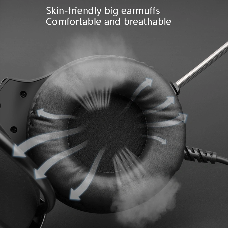 Sones Smailwolf Ak3 Kulaklık Oyun Kulaklığı Kablolu Işıklı Masaüstü Bilgisayar Kulaklığı, Stil: Usb Tek Fiş