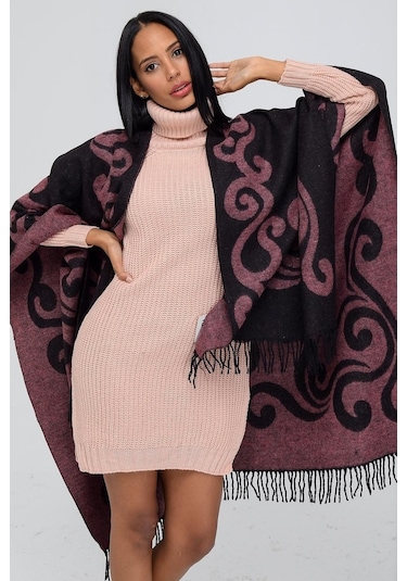 Forum Fashion P001 Salma Desenli Jakarlı Panço
