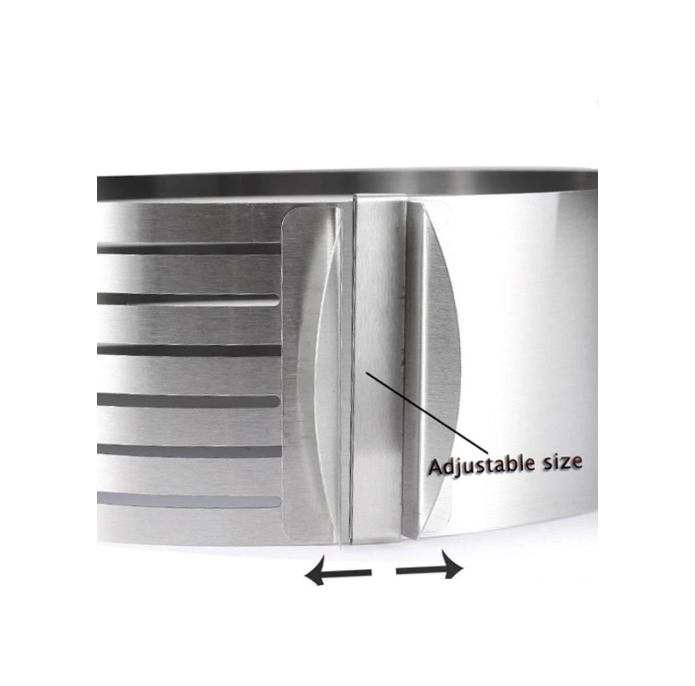 Geeksen 304 Paslanmaz Çelik Ayarlanabilir 24.5-30.5cm 7 Katlı Pasta Dilimleyici, Ekmek Ve Pasta Kesici Mutfak Aleti Diğer