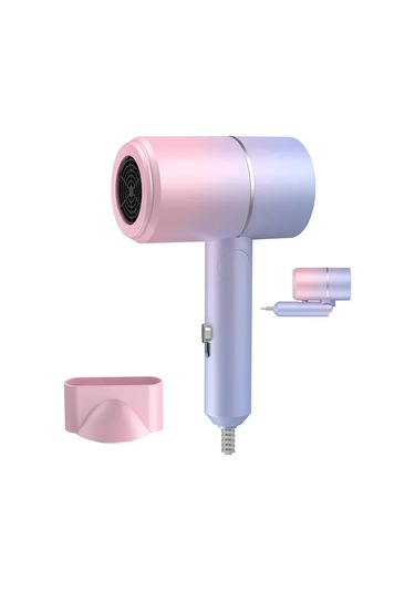 Ev Için Taşıma Çantası Sıcak Hava Anyon Saç Bakımı Ile Katlanır Saç Makinesi 800w Gradient