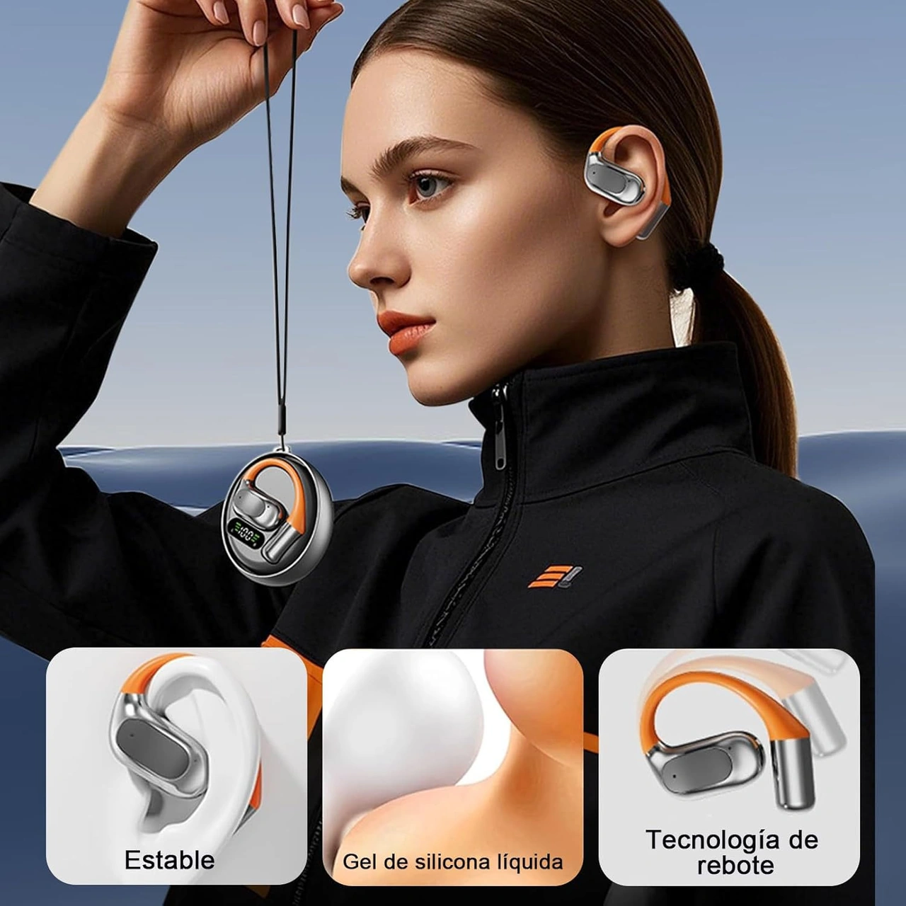 Lemestar M113 Açık Kulaklı Aı Çeviri Kulaklığı - 144 Dil Gerçek Zamanlı Çeviri, Bluetooth 5.4, 4 Saat Çalma Süresi, Hafif Tasarım, Gri