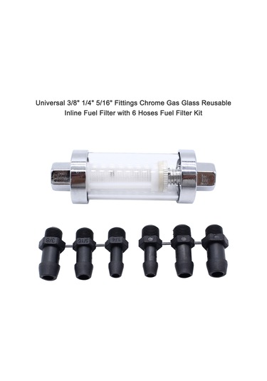 Evrensel 3/8'' 1/4'' 5/16'' Bağlantı Parçaları Krom Gümüş