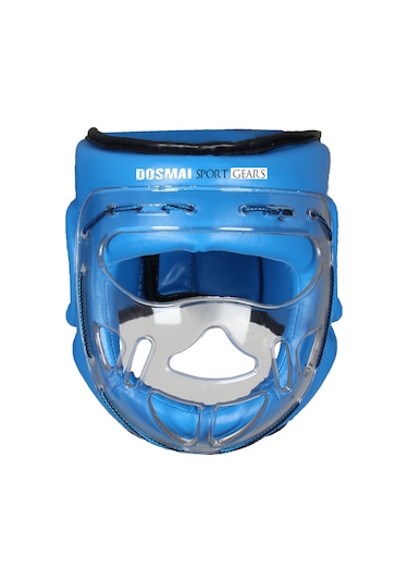 Dosmai Mika Yüz Korumalı Kick Boks Muay Thai Maç Kaskı Mavi Ko372 Mavi
