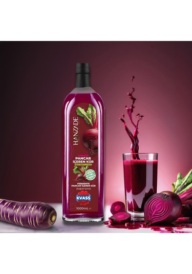 Hanzade Bitkisel Pancar Kvass Kırmızı Pancar Kür 3 x 1 L