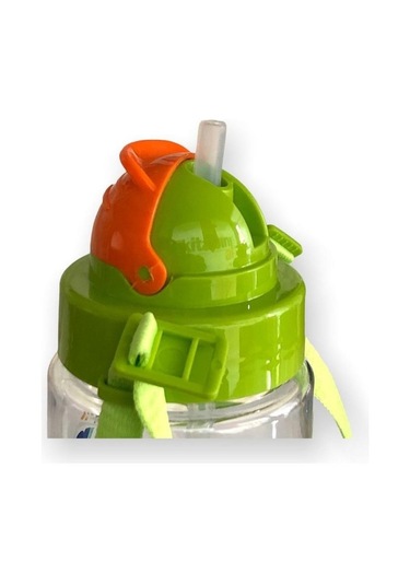 Gıpta Tritan Yeşil Surf Desenli Pipetli Matara 500 Ml Tritan Suluk Bpa Free