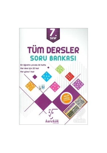 7.Sınıf Tüm Dersler Soru Bankası  -  Meltem Ünal  -  Karekök Eğitim Yayın