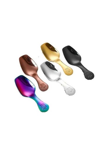 Dancemonkey 5 Parça Set 304 Çelik Kısa Saplı Çay Kaşığı Tatlı Kaşığı Çok Renkli