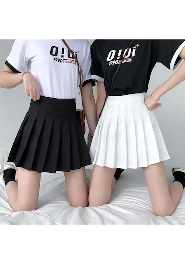 Gri Yaz Kadın Pileli Etekler Bayan Mini Etekler Yüksek Bel Beyaz Siyah Etekler Tatlı Kız Kore Etekler Vintage Etek M Gri Gri Yaz Kadın Pileli Etekler Bayan Mini Etekler Yüksek Bel Beyaz Siyah Etekler Tatlı Kız Kore Etekler Vintage Etek M Gri