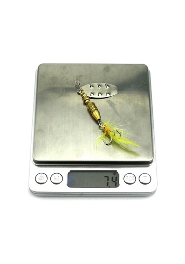 6.8 Cm Dönen Payetli Kaşık Tüy Kuyruklu 6 Kanca Olta Takımı