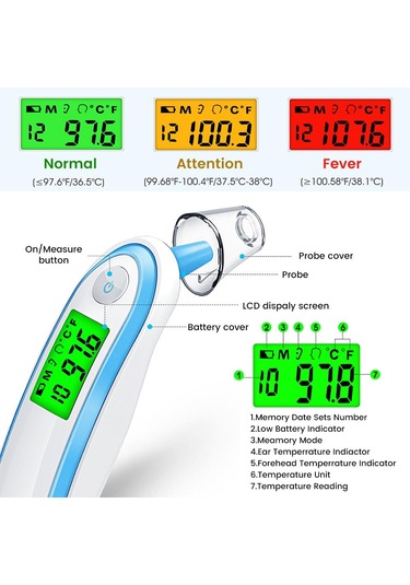 Pembe Flaş İndirim-Yongrow Temassız Kızılötesi Termometre Alın Ve Kulak Bebek Yetişkin Ev Kullanımı İçin Ateş Alarmı Ve Otomatik Kapanma İle Çift Mod
