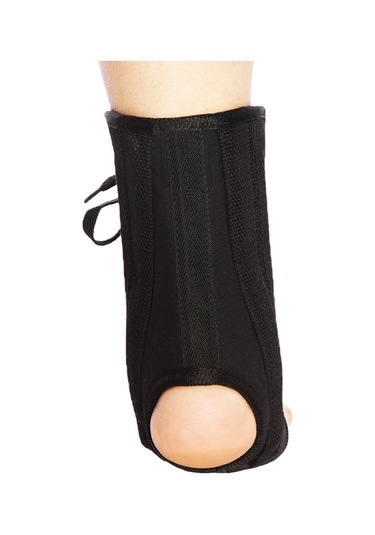 Sones S Malüminyum Plaka Stili Ayak Bileği Sabitleme Kemeri Siyah