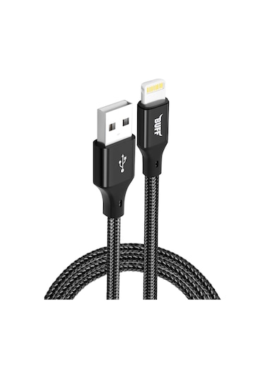 Buff Bl71 Usb Lightning 2.4a 1.2m Data Ve Şarj Kablosu Siyah
