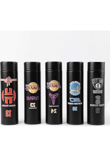 Besthome1 James Nba Stüdyo Logolu 500ml Paslanmaz Çelik Vakum Bardak - Uzun Süreli Isı, Bpa Free, Terlenmeyen Kapak