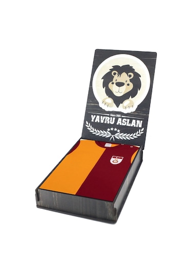 Galatasaray Metin Oktay Bebek T-Shirt Özel Kutulu Kırmızı