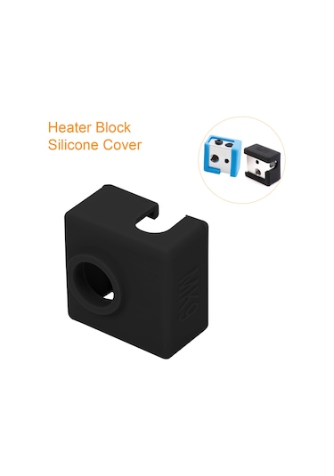 Konesam Mk9 Isı Bloku Isı Saklama Silikon Kılıfı, Sıcak Uç Sıcaklığını Sabitler, Yüksek Sıcaklık Materyalini Baskı Yap, Siyah 3 Adet Set