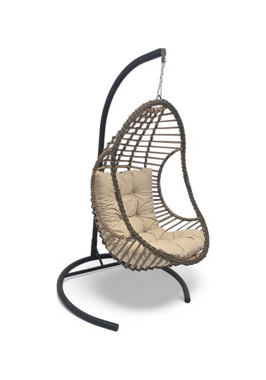 Wellagarden Haliç Rattan Salıncak Kahve