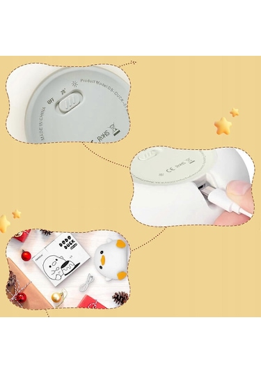 Çocuklar İçin Ördek Gece Lambası Hediyesi Oturma Odası İçin Silikon Gece Lambası