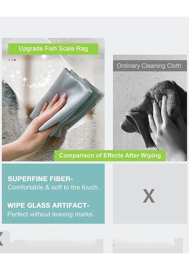 Monyee Mikrofiber Cam Temizleme Havluları - Yüksek Su Absorpsiyonu, 40x30cm, 5 Adet, Rastgele Renk Diğer