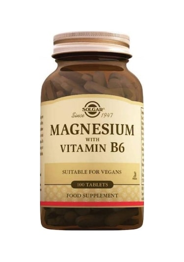 Solgar Magnesium with Vitamin B6 100 Tablet