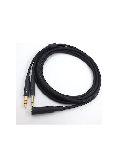 3,5 Mm Evrensel 2'si 1 Arada Oyun Kulaklığı Ses - Hyperx Cloud Ii/alpha-/cloud Flight/c İçin Uzatma Kablosu