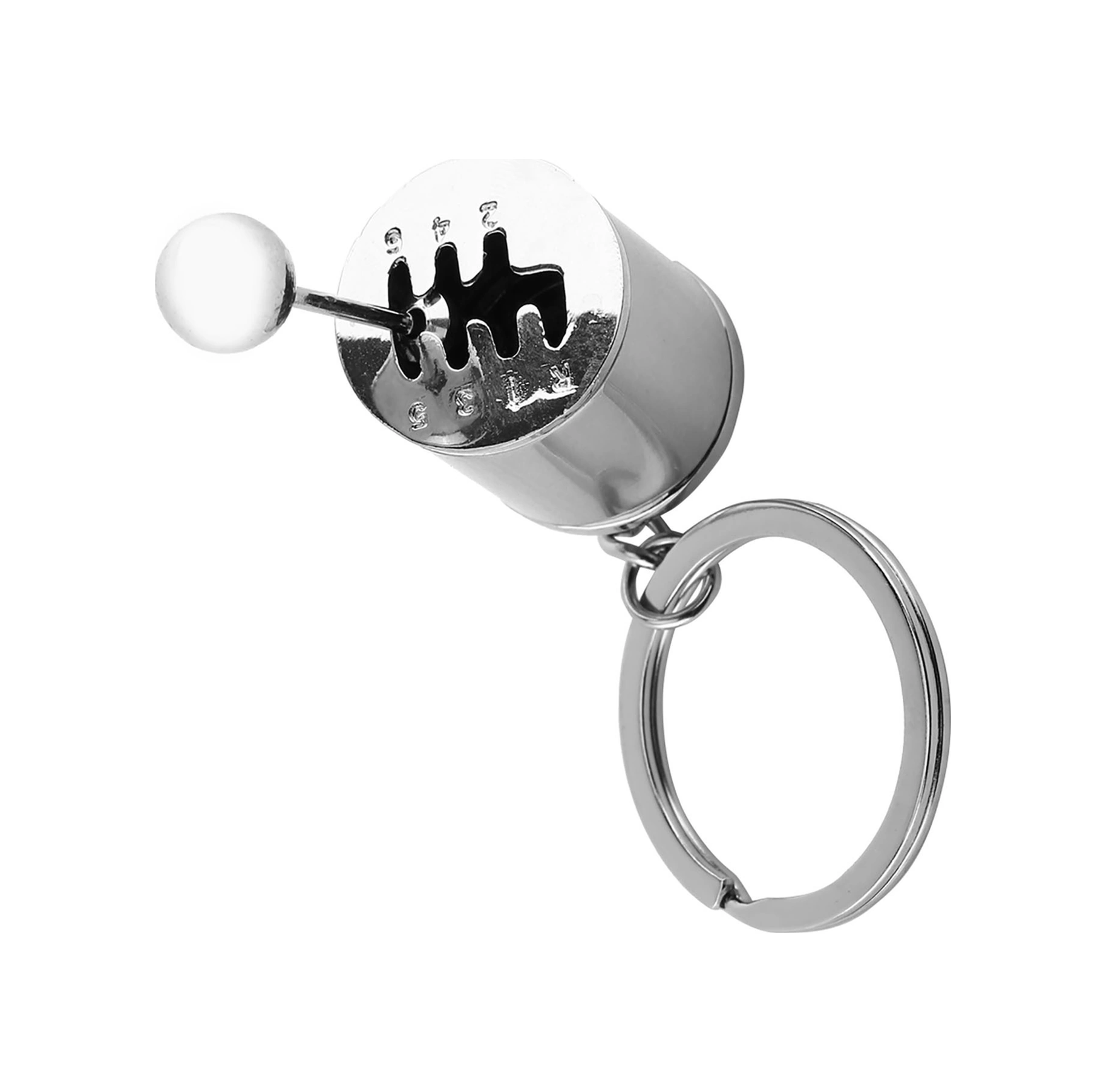 Wezone Metal Vites Değiştirici Anahtar Zinciri - 6 Vites Ve Geri Vites, Kucuk Ve Hafif, Araba Severlere Özel Hediyelik Alet