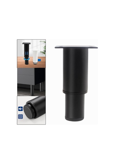 Suntek Magideal Ayarlanabilir Metal Mobilya Ayakları 8---12cm-siyah