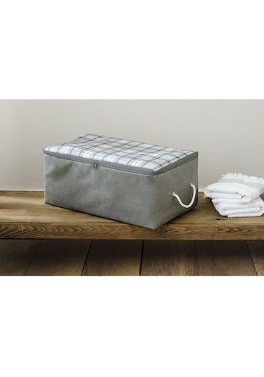 Özdilek Floretta Ekose Mini Boy Tela Hurç 52x28x21 310854 Mavi