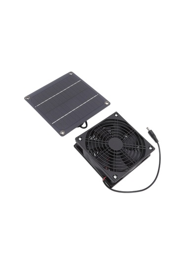 Geeroyoo 3w Güneş Enerjili Çift Katlı Koruyucu Ağı İle Pet Köşkleri, Seralar İçin Soğutucu Vantilatör - Hava Dolaşımı, Sıcaklığı Düşürür Fan-3w