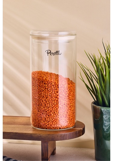 Fraser 1200 Ml Borosilikat Cam Kavanoz 10x20 Cm Seffaf Şeffaf