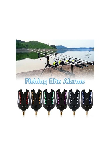 Artfulabode Uyarı Ses Led Kiti Kırmızı Kablosuz Isırık Göstergesi Dijital Balık Balık Balık Alım Alarmları Alarmı Alarm Bb Kırmızı