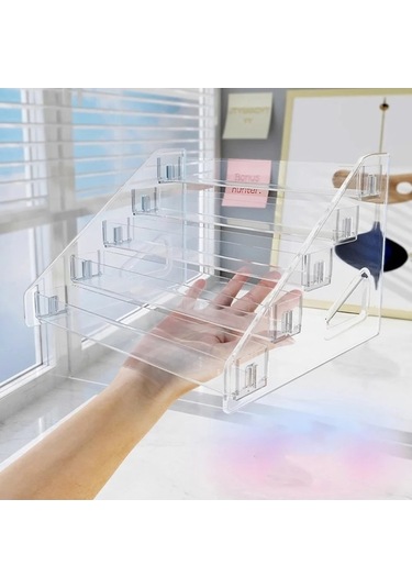 Maoyaya Şeffaf Saklama Kutusu Makyaj Organizatör Kozmetik Vitrin Takı Çok Renkli, Kozmetik Organizasyon Kolaylaştırıcı Çok Renkli