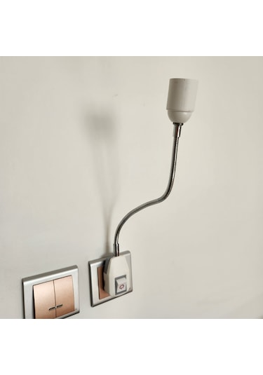 Prizi E27 Duya Dünüştürücü Anahtarlı Oynar Başlıklı Duy-30 cm