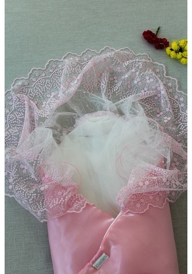 Kumru Kristal Kı Bebek Kundağı Unisex Bebek Dış Kundak Battaniyesi Hastane Çıkışı Kundak Battaniye Pembe