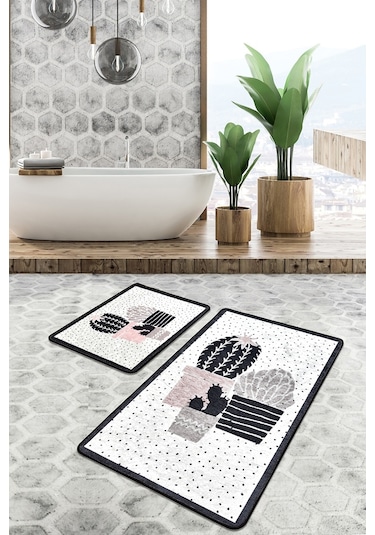 Chilai Home Three Cactus Djt 2 Li Set Banyo Paspası Çok Renkli