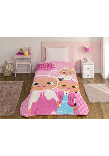 Lisanslı Cry Babies Tek Kişilik Battaniye 000000001500222942 Çok Renkli