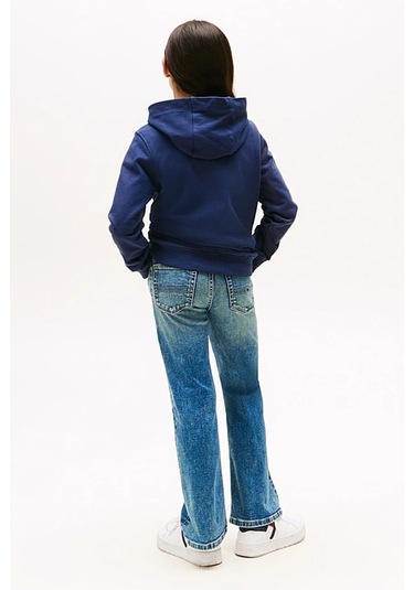 Unisex Çocuk Th Essential Hoodie Kapüşonlu Sweatshirt - Lacivert Twilight Navy