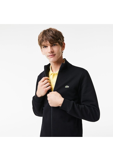 Lacoste Erkek Sweatshırt Sh9622-00-031 Siyah