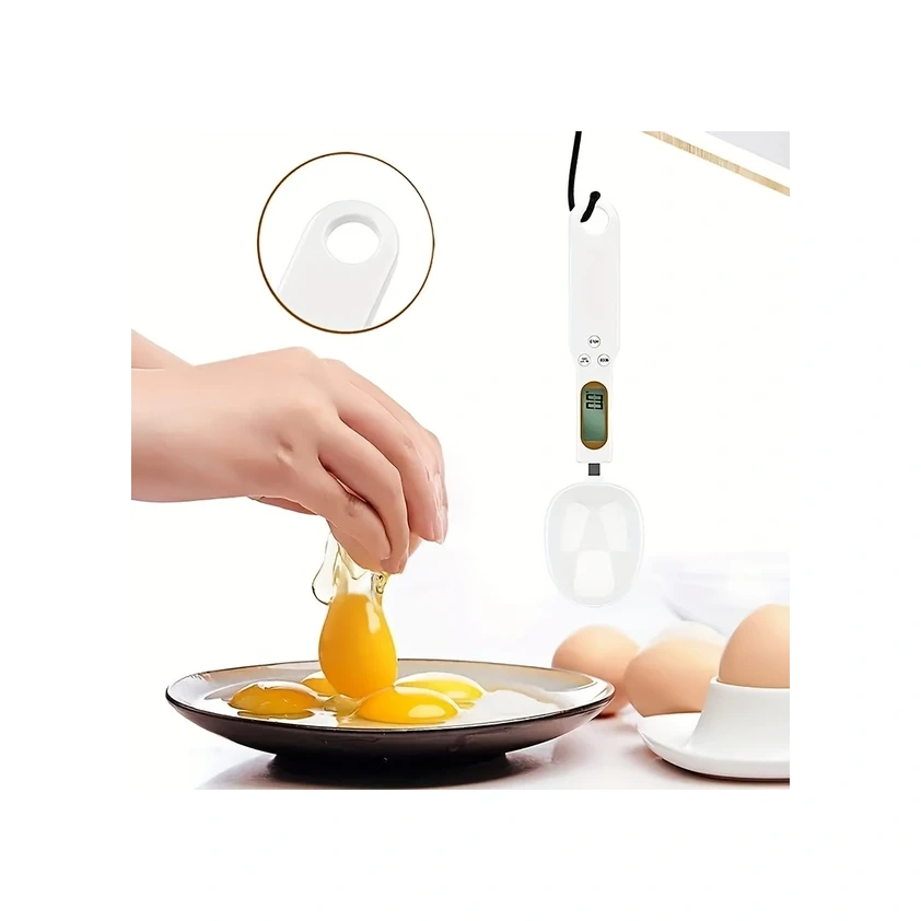 Willowhaven Kolzp Hassas Dijital Terazi 0.1g-500g Lcd Ekranlı Mutfak Ölçüm Kaşığı Beyaz Beyaz