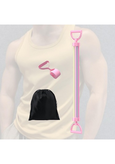 Suntek Göğüs Genişletici Direnç Bantları Egzersizi Pembe