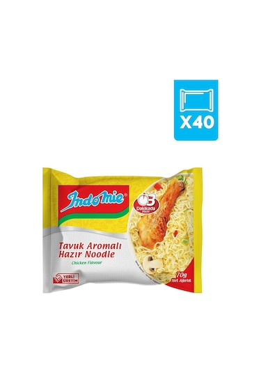 Indomie Tavuk Çeşnili Hazır Noodle 40 x 70 G