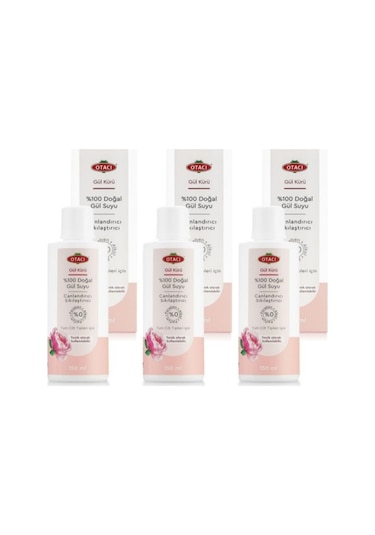 Otacı Doğal Gül Suyu 3 x 150 ML