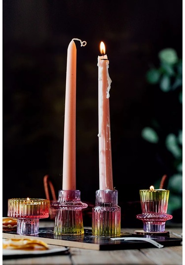 House Axiom 3'lü Cam Mumluk Seti 183366963 Pembe