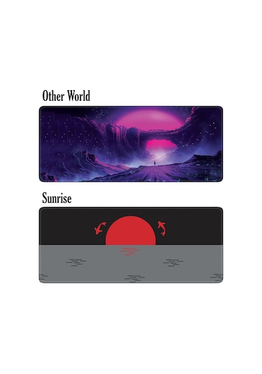 Xrades 24 Model Mouse Pad 70X30 - 90X40 Gaming Oyuncu Mousepad