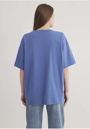 Mavi - Mavi Logo Baskılı Mavi Tişört 1600843-70662 Mor