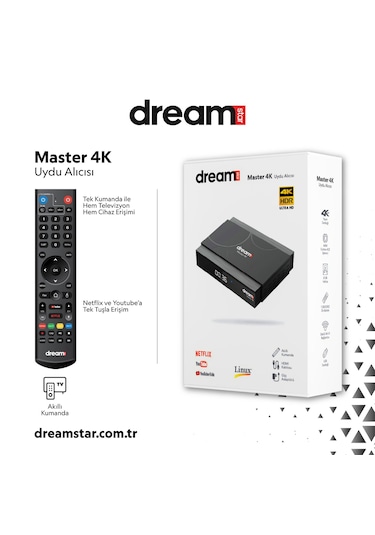Dreamstar 4k Linux 8gb Hafıza Uydu Alıcısı Master 4k