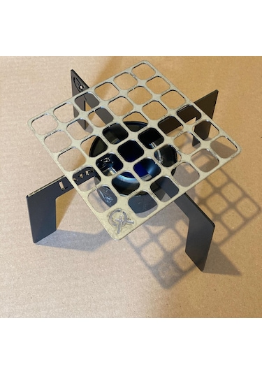 23 Cm Latnox OX+ Kamp Ocağı Pratik Metal Ateş Üstü Kamp Izgarası Siyah