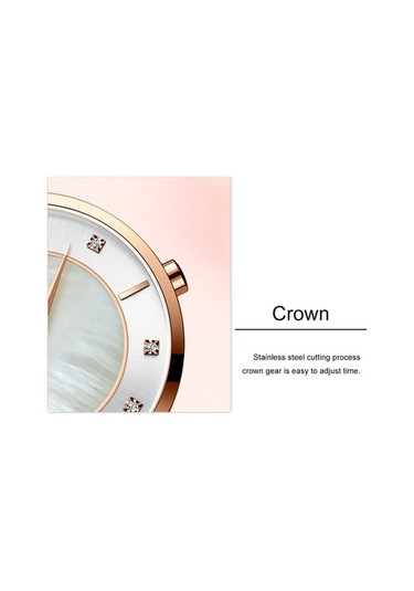 Yingfu Curren 9051 Kadın Saati - Altın Kasa, Su Geçirmez Rose Gold Tasarım Rose Gold