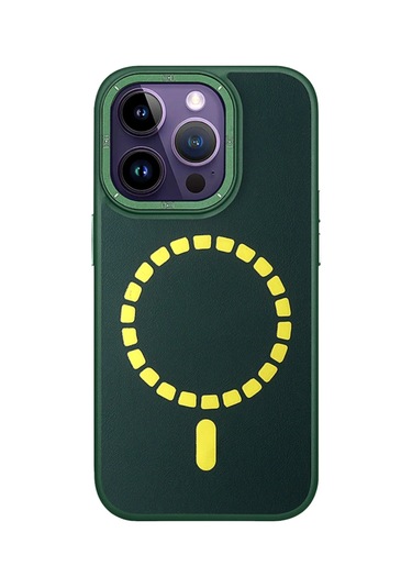 İphone 13 Pro Kılıf Hbc-156 Forum Magneticsafe Kapak - Koyu Yeşil