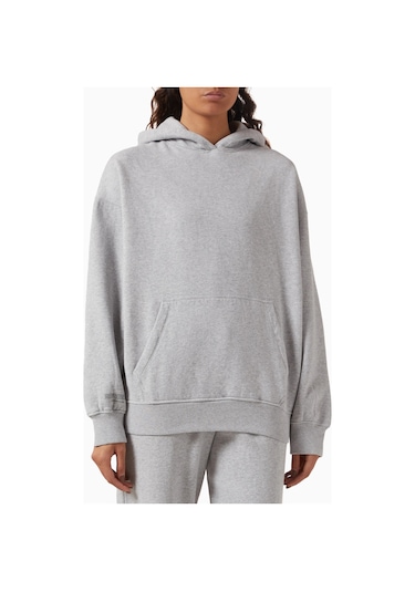 Represent Boyfriend Hoodie, Premium Brushed Fleece Kapüşonlu Sweatshirt Gri